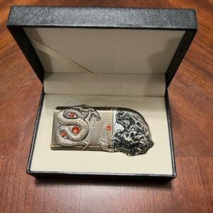 Brand New Medusa Luxury Torch Lighter Duel Flame Bronze